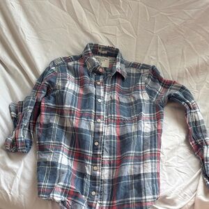 Abercrombie & Fitch Blue and Red Plaid Dress Shirt